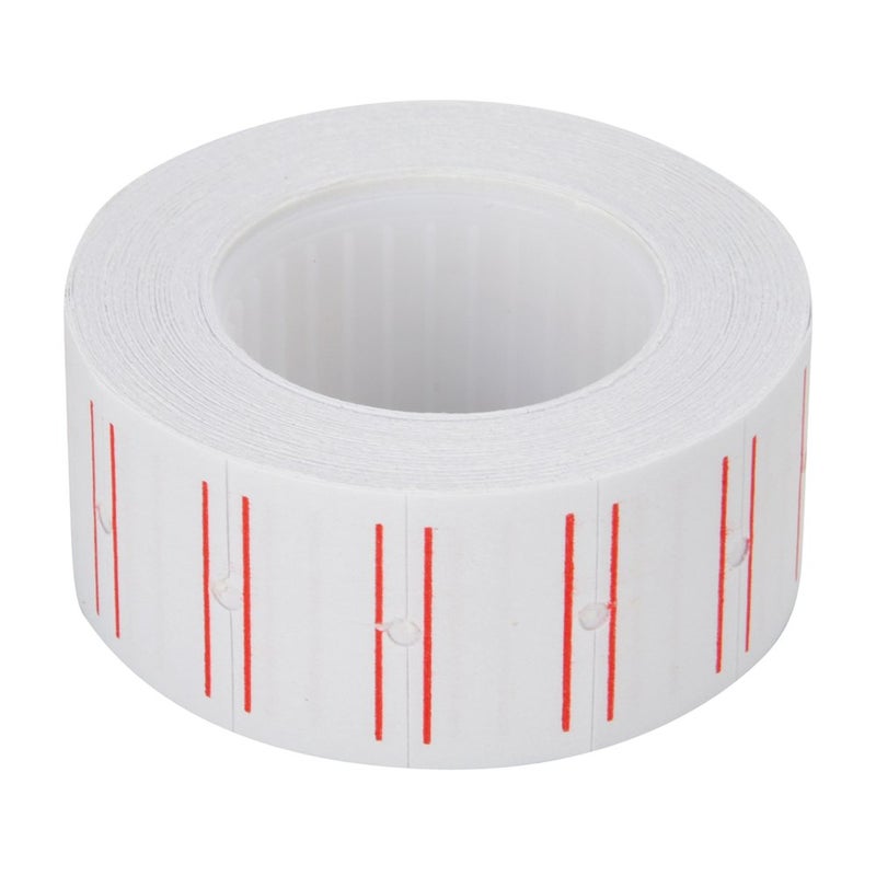 MFLABEL 10 Rolls 6000 White Price Gun Labels for Mx-5500 - with Double Red Line Visibility, Refill Ink Roll & Disposable Gloves for Easy Loading - Image 4